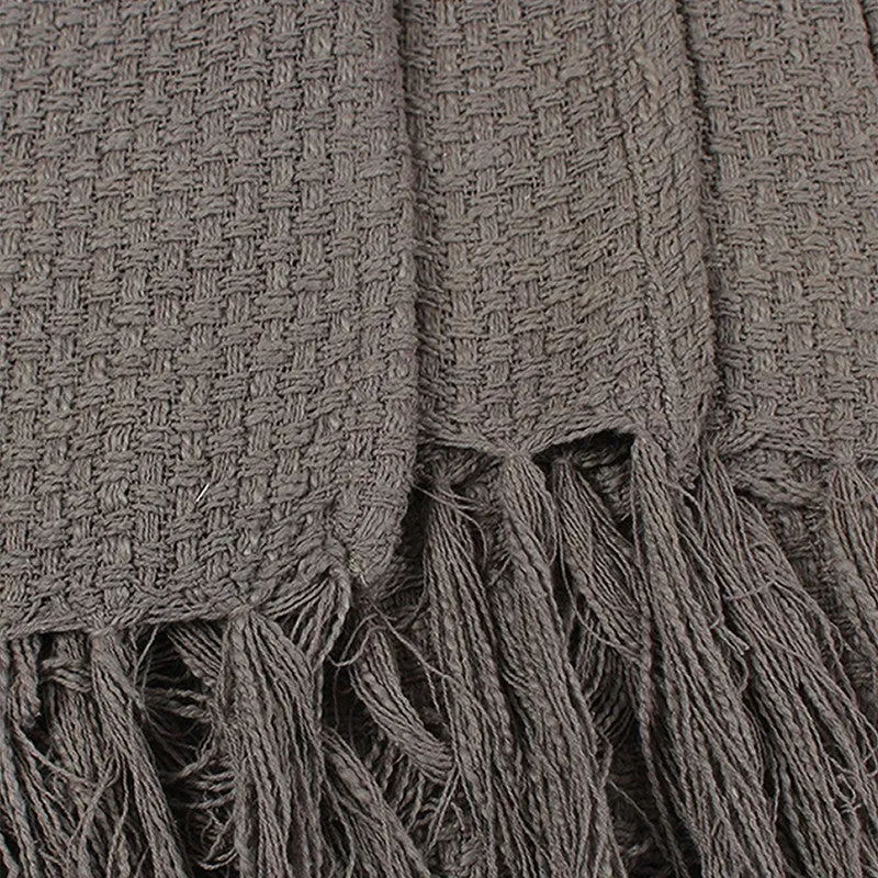 Contemporary Woven Throw Grey media 6