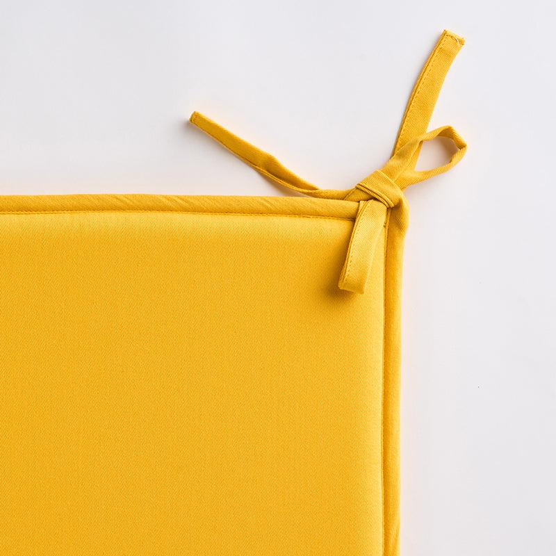 Easesit Foam Cotton Chair Pad (Yellow) - Set Of Eight media 3