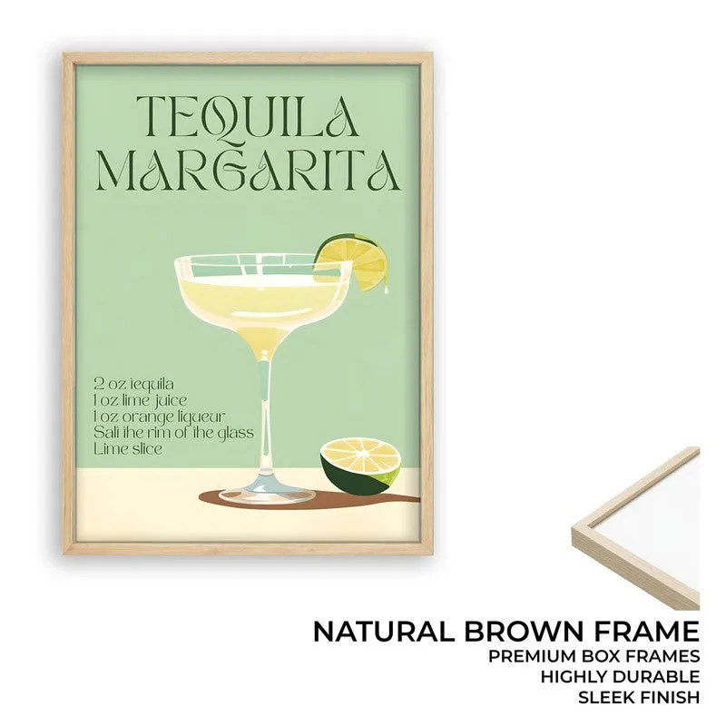 Tequila Margarita Archival Canvas Wall Art - Brown media 9
