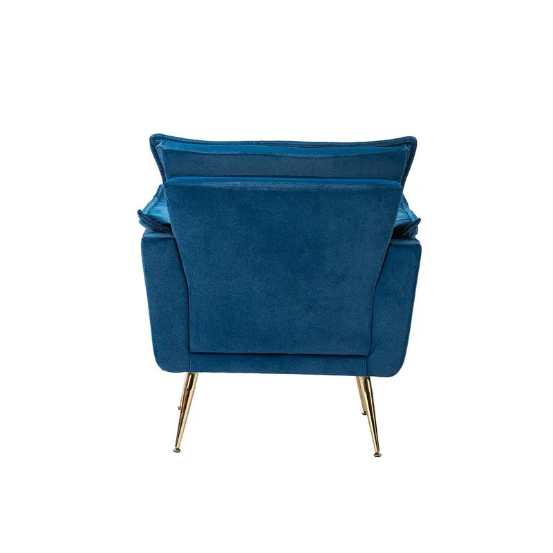 Contura Neem Wood Accent Chair - Dark Blue media 7