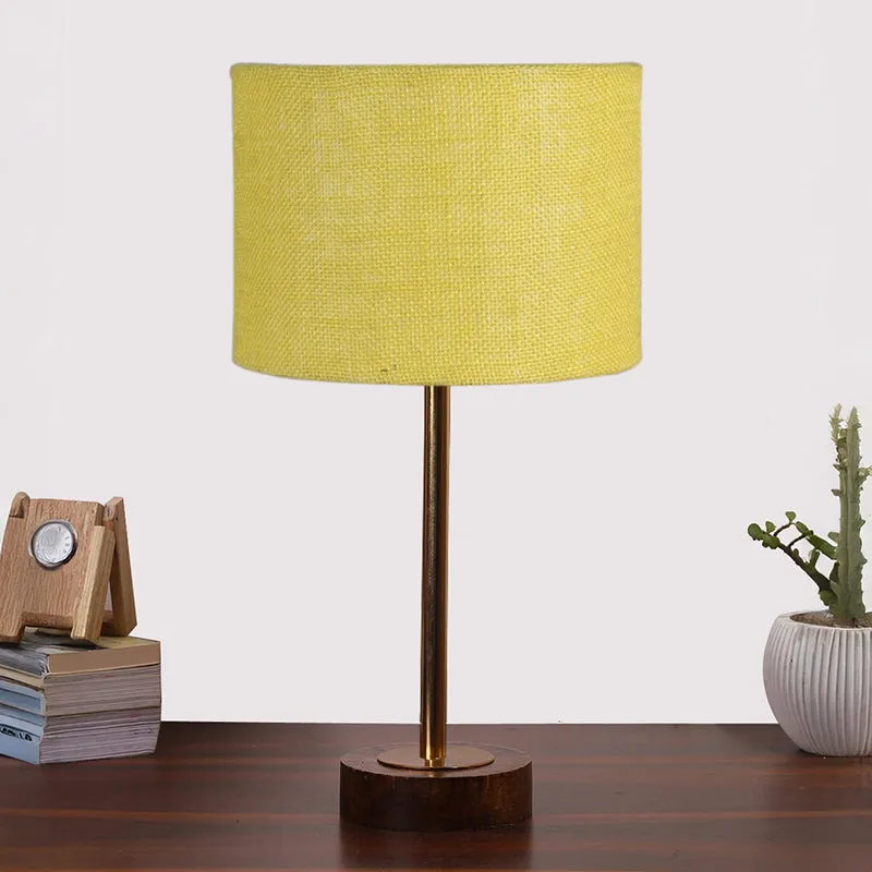 Sienna I Rodin Wooden Table Lamp - Yellow,Gold,Brown media 3
