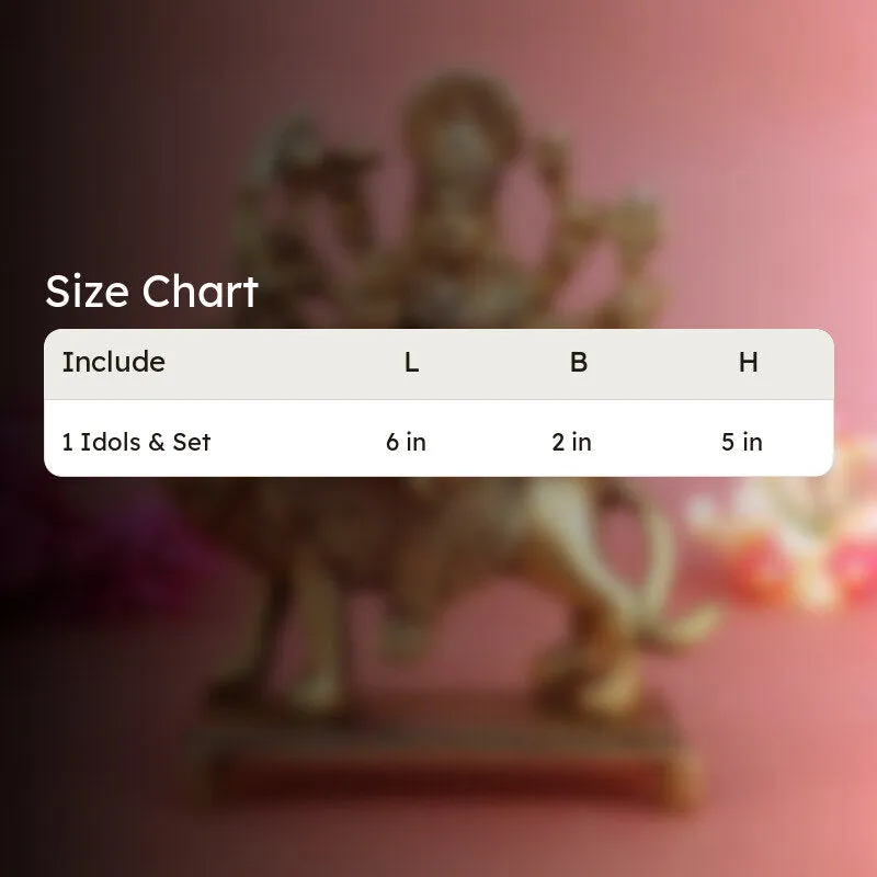 Durga Maa Brass Idol media 4