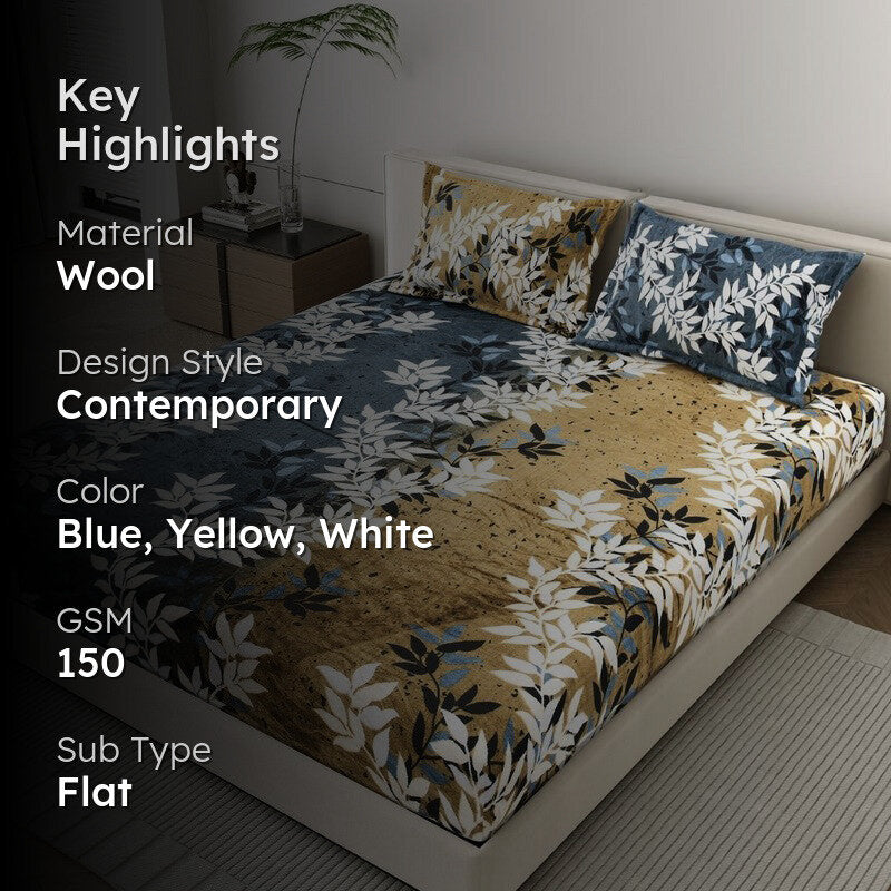 PetalSoft Woolen Bedsheet - 150 GSM media 2