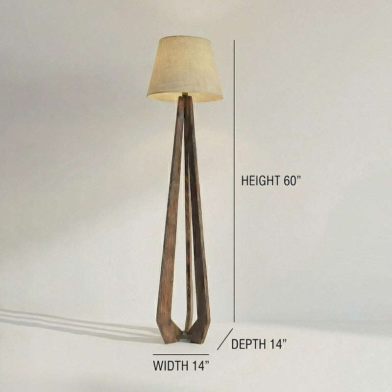 Ardentis Jute & Wood Floor Lamp media 9
