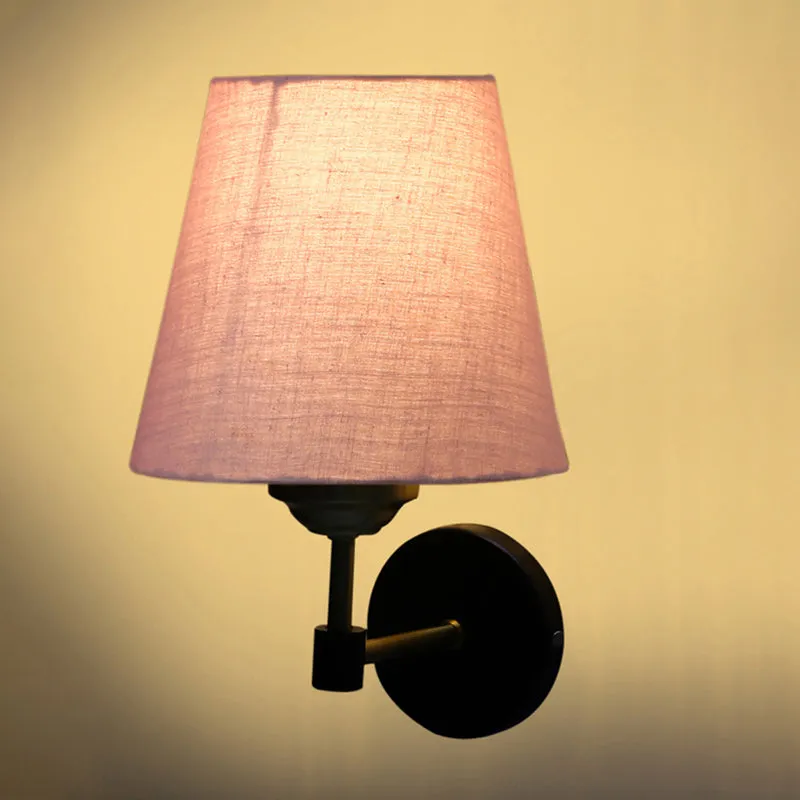 Aquilon Steel & Cotton Wall Lamp - Beige media 5