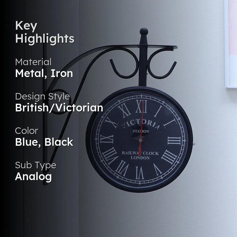 Gothic Hours Iron Wall Clock media 2