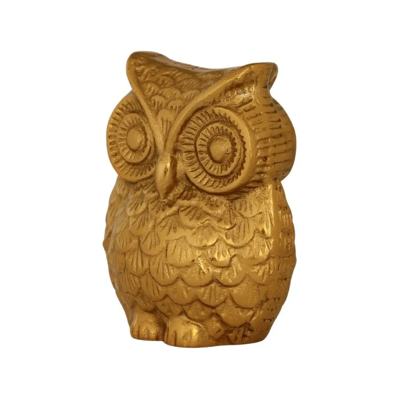Guardian Owl Aluminum Table Showpiece media 4