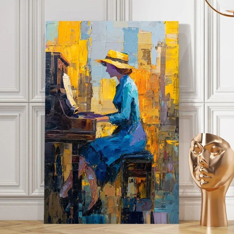 Harmony in Blue Canvas Wall Art media 8