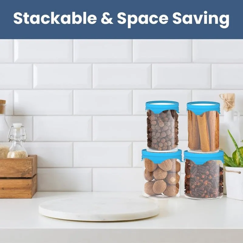 Rioware Pure Stack Borosilicate Glass Jar (400 mL Each) - Set Of Six media 9