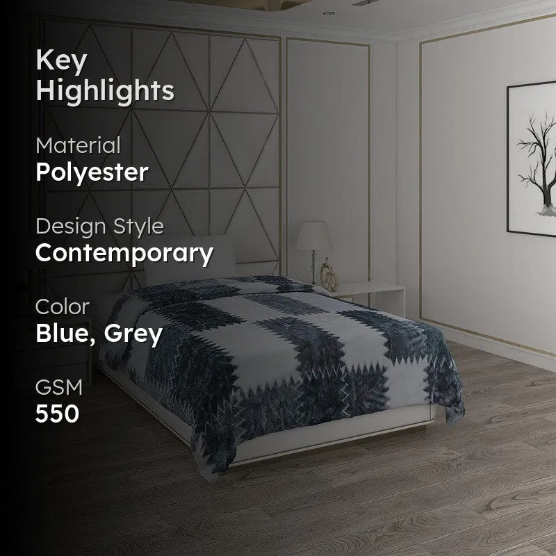 Monte Carlo Grey Mirage Blanket - 550 GSM media 2
