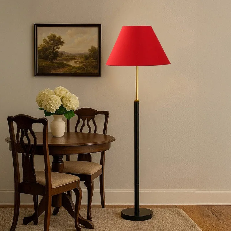 Halo Beam Wooden Floor Lamp - Red media 4