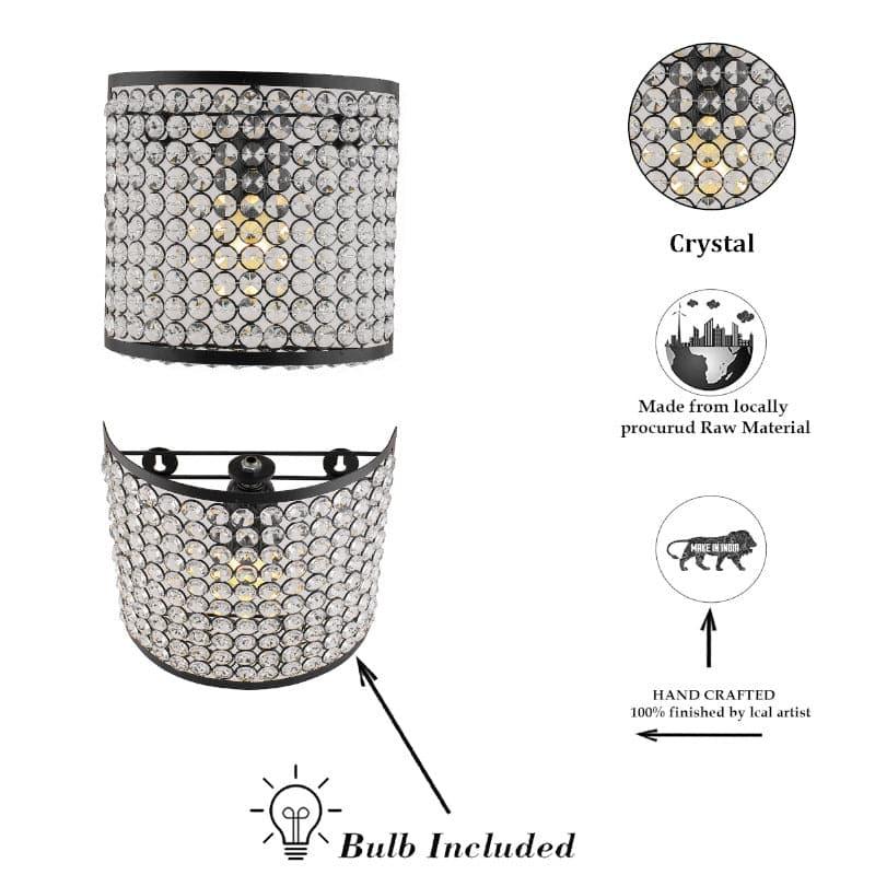 Novalie Crystal Wall Lamp - White media 3