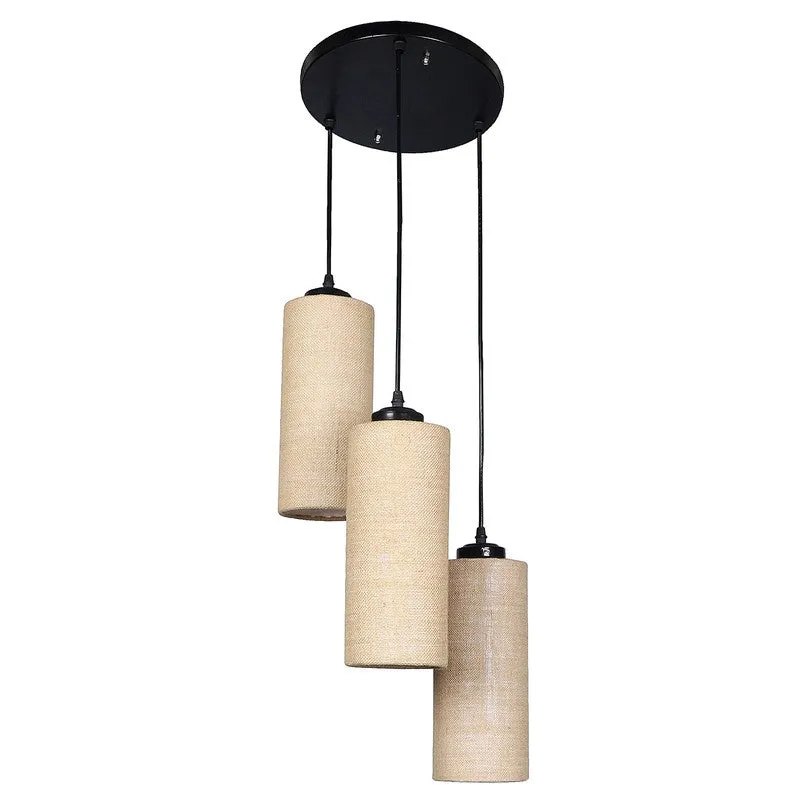 Cylentra Triple Metal Ceiling Lamp - Beige media 6