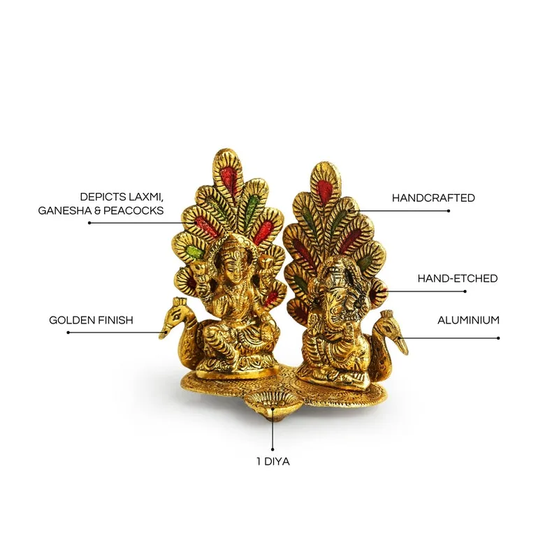 Laxmi Ganesha Deepa Diya media 6