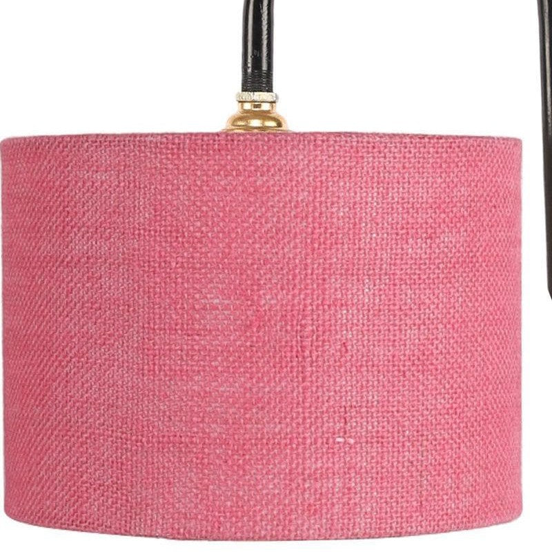 Flynn Arch Fabric Table Lamp - Pink,Black media 6