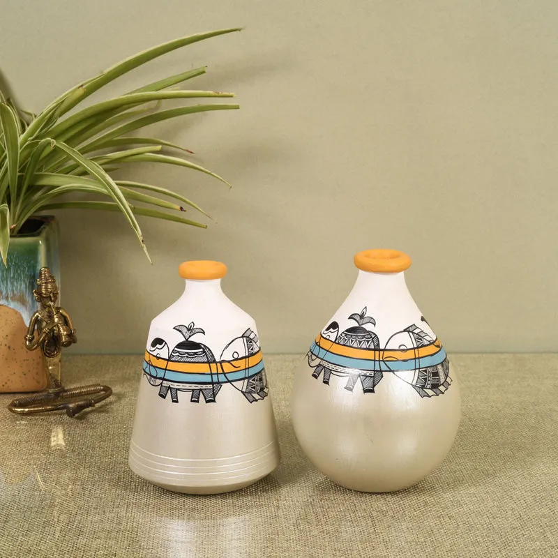 Haathi Heritage Vase - Set Of Two media 1