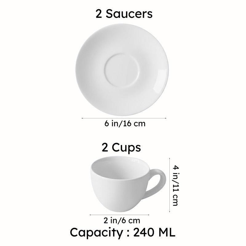 Lunar Brew Cup & Saucer (240 Ml) - Four Piece Set media 9