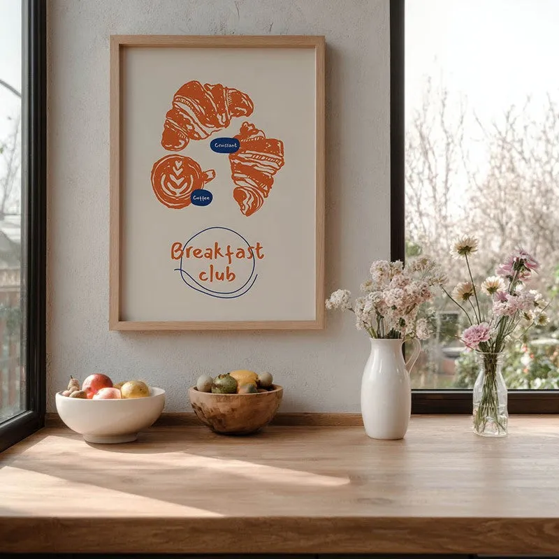 Breakfast Club Archival Canvas Wall Art - Brown media 6