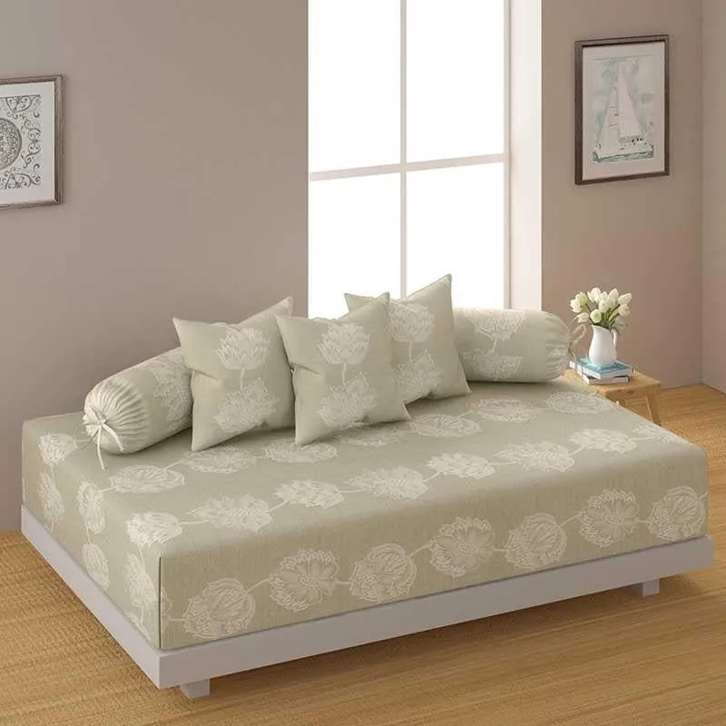 Swayam Amara Diwan Set - Beige media 1