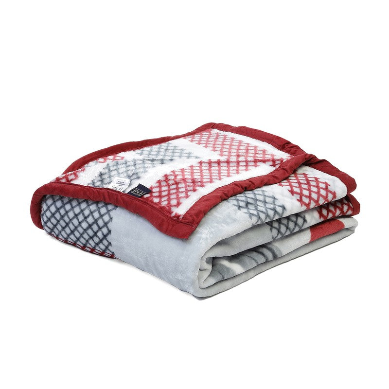 Monte Carlo Crimson Dream Blanket (Blue,Red) - 550 GSM media 5