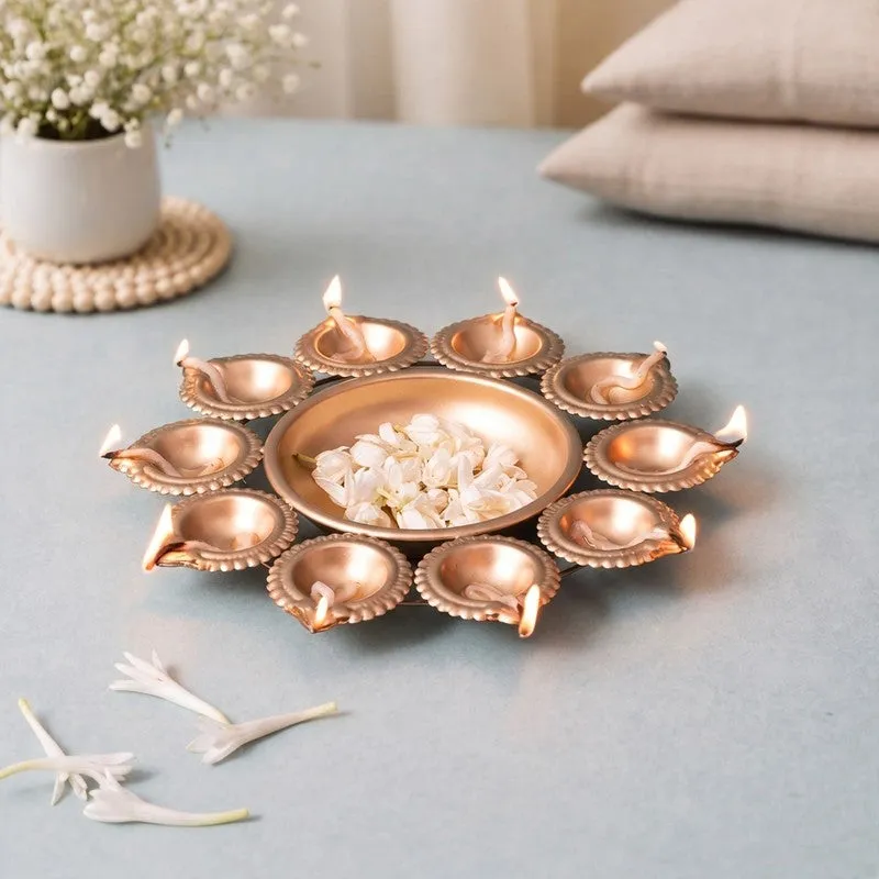 SwarnaJyoti I Metal Diyas media 4