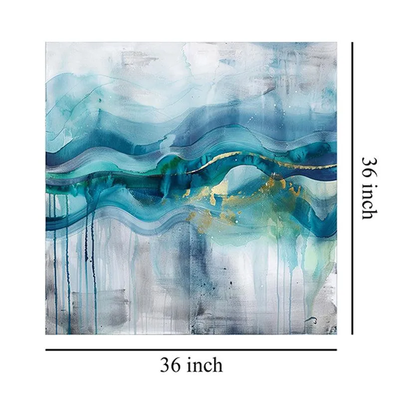 Ocean Wave Flow Abstract Wall Painting media 7