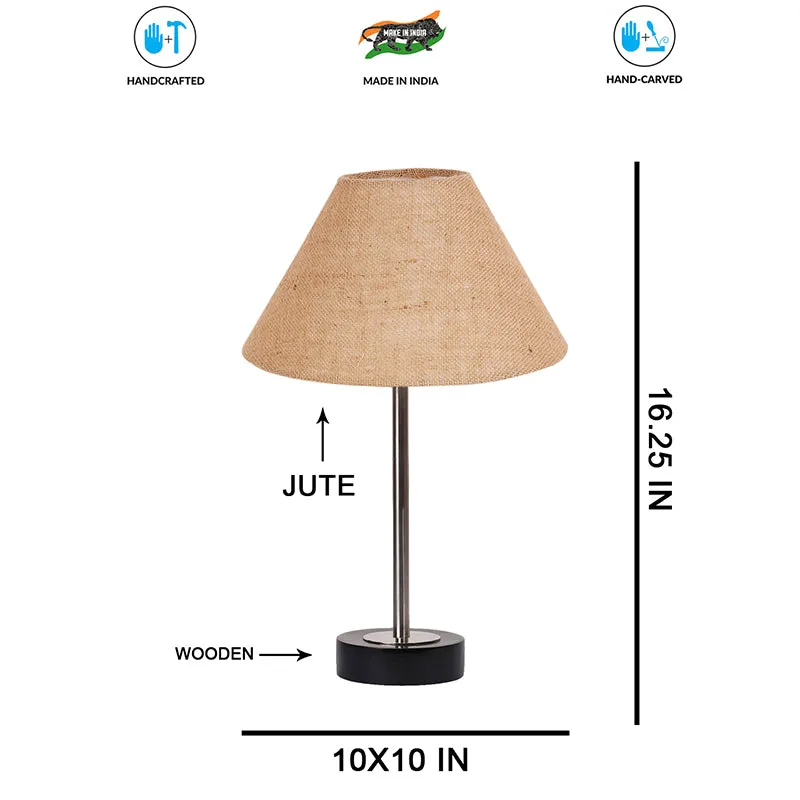 Sienna II Rodin Wooden Table Lamp - Beige,Silver,Black media 7