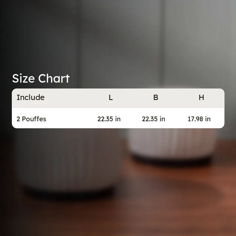 Cozy Rest Pouffe (Beige) - Set Of Two media 10