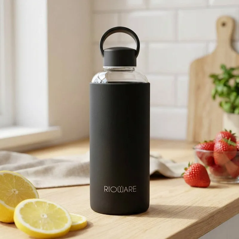 Rioware PastelSip Everyday Bottle (Black) - 750 mL media 1