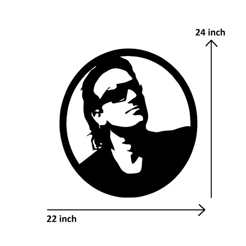 Bono U2 Black Iron Wall Accent media 5