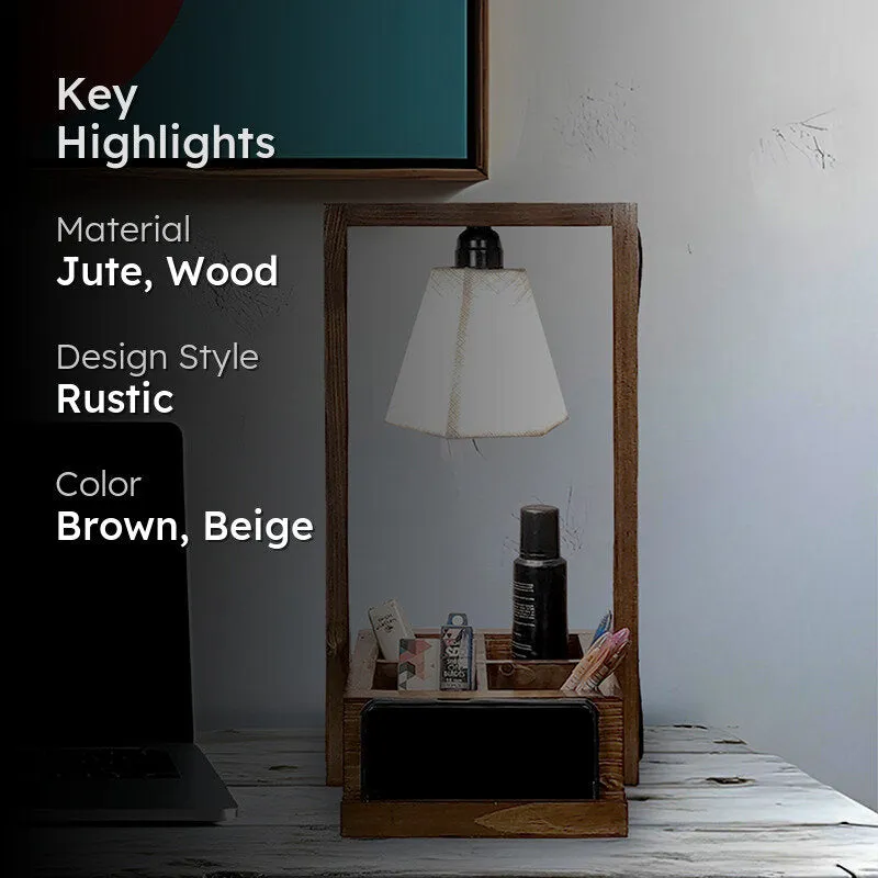 Lorenza Jute Table Lamp - Brown,Beige media 2