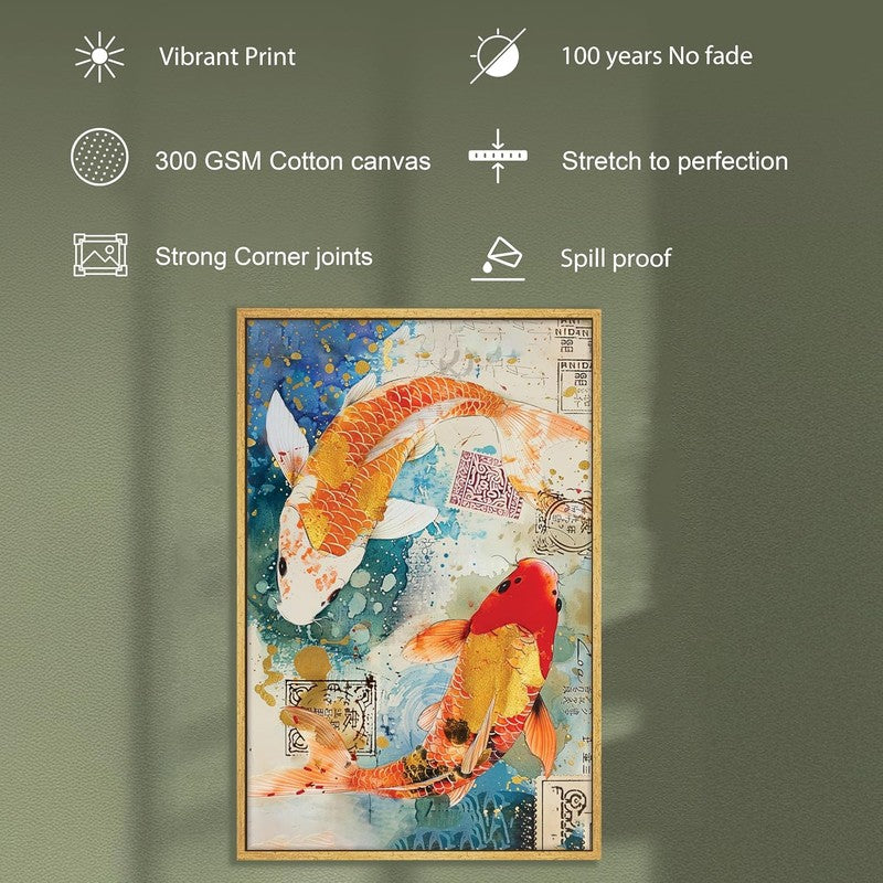 Koi Reverie Wall Art With Frame media 7