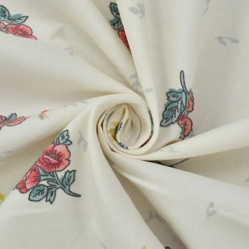 Blush Bloom Frill Micro Fiber Bedsheet - 150 GSM media 4