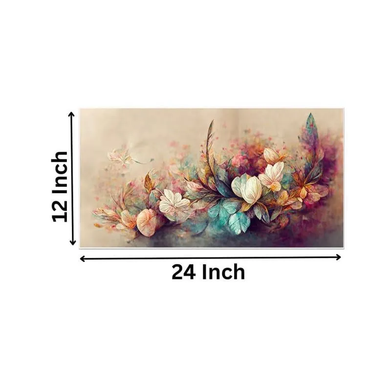 Opulent Floral Canvas Wall Painting With Frame media 7
