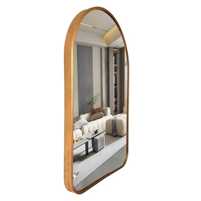 Clarion Arch Wall Mirror With Aluminium Frame - Gold media 3