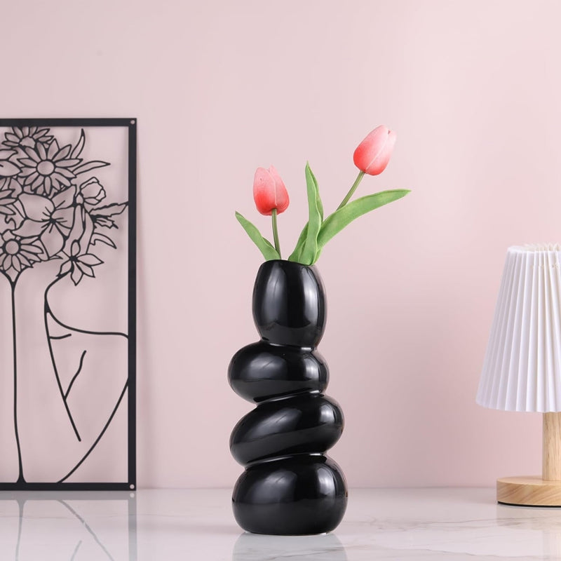 Pebble Play Vase - Black media 5