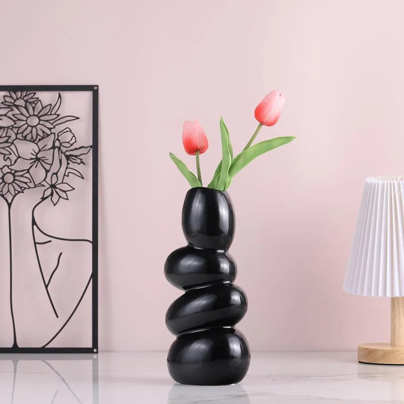 Pebble Play Vase - Black media 5