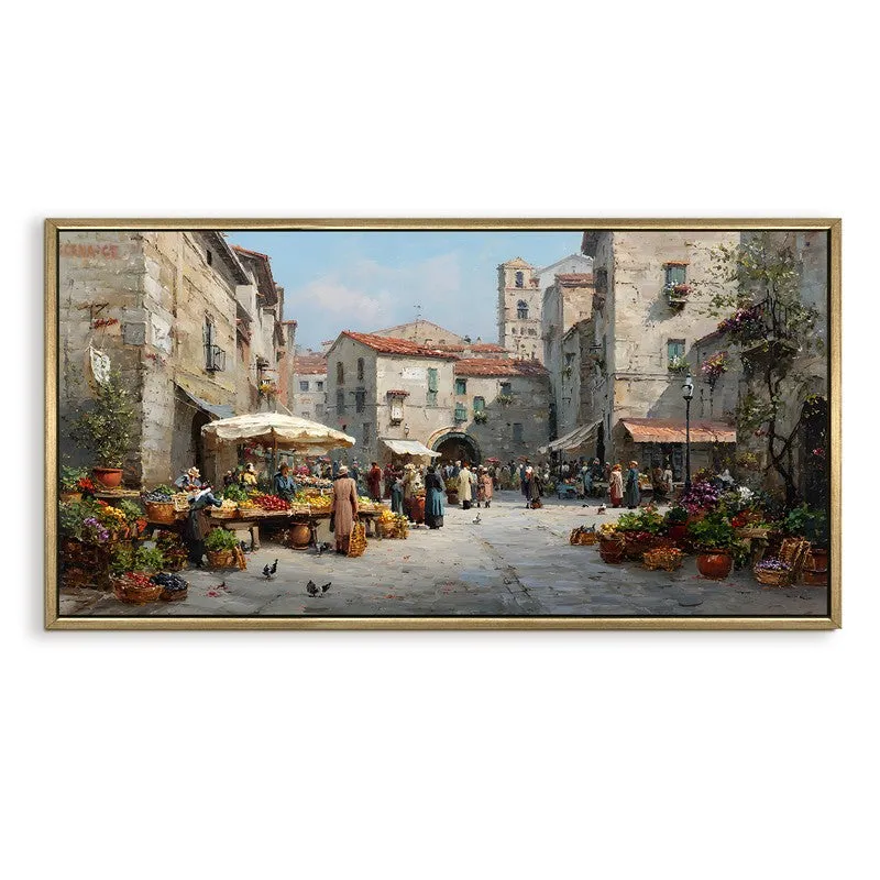 Echoing Steps Canvas Wall Painting With Frame media 3