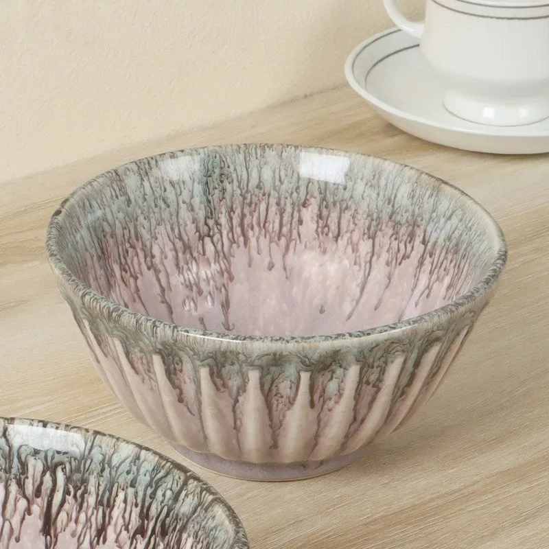 Elantra Feast Serving Bowl (Pink,700 mL Each) - Set Of Two media 3