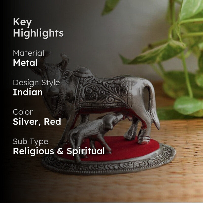 Sacred Cow And Calf Showpiece media 2