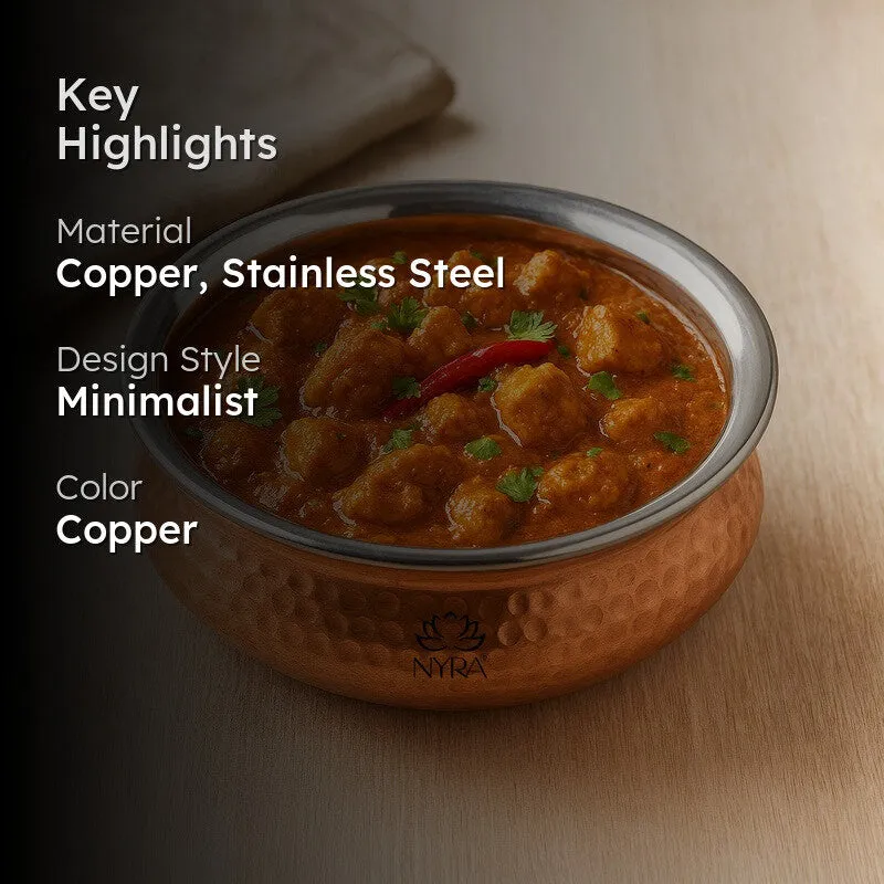 Servora Stainless Steel Serving Bowl - 350 ML media 2