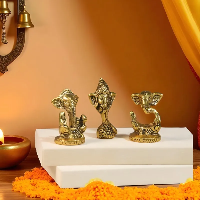 Serene Ganesh Idols & Sets - Set Of Three media 4