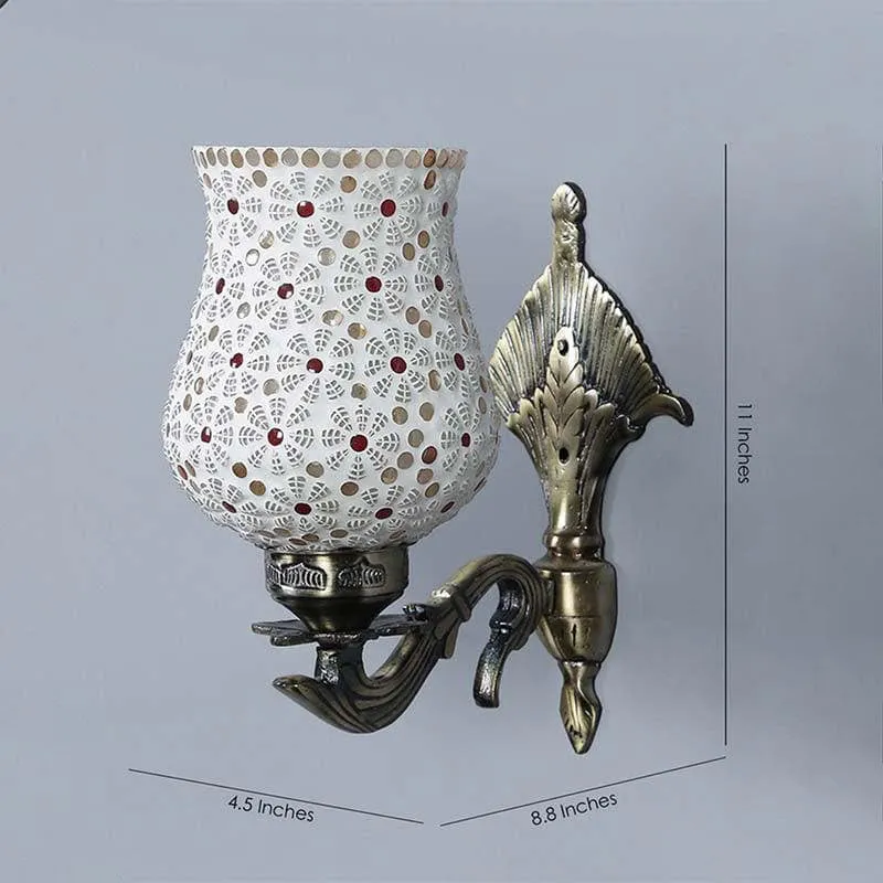 Bagh Mosaic Glass & Metal Wall Lamp media 8