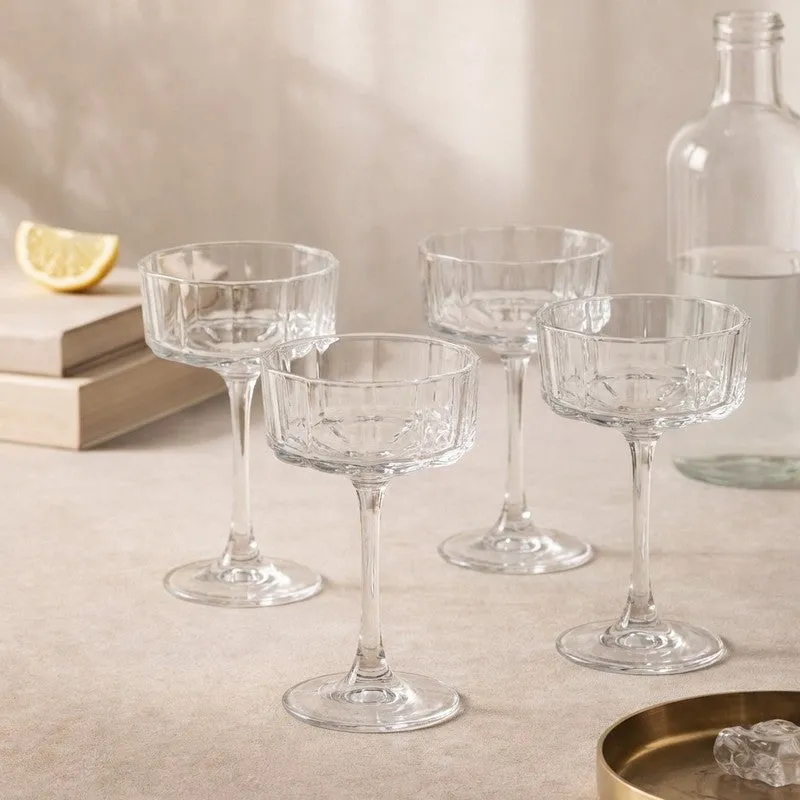 Glass Wine Glasses (380 mL Each) - Set Of Four media 1