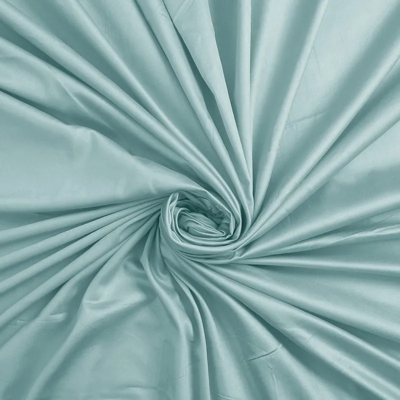 Subtle Grace Solid Cotton Bedsheet (Light Blue) - 130 TC media 4