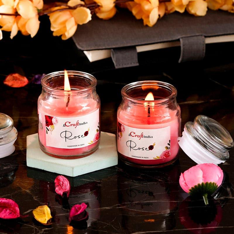 Nithya Rose Scented Jar Candle - Set Of Two media 4