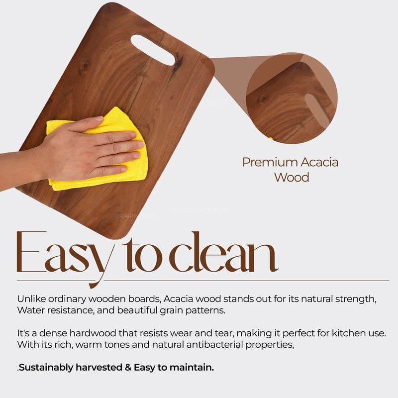 Branorin Boho Acacia Wood Chopping Board media 5