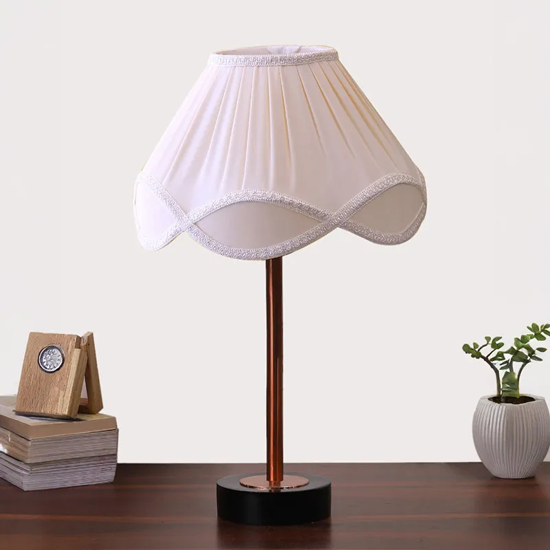Valencia Rodin Wooden Table Lamp - OffWhite,Copper,Black media 3