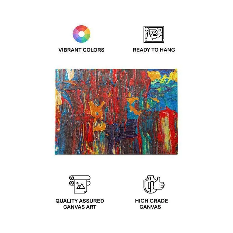 Multicolored Abstract Painting - Gallery Wrap media 4