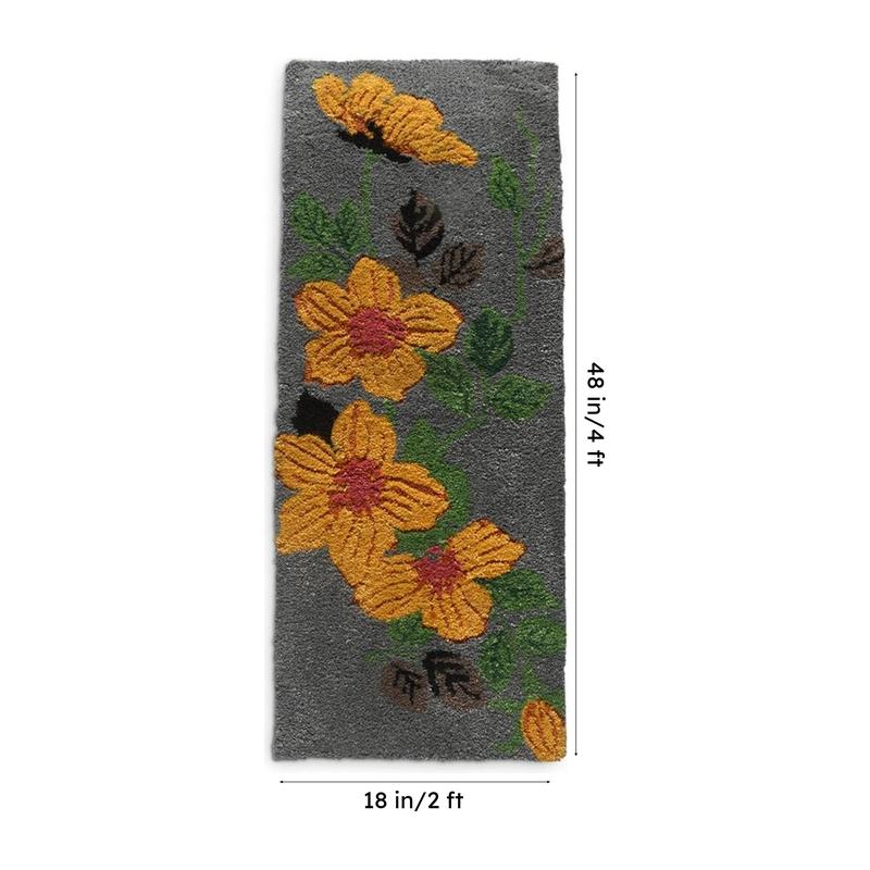 Flora Handtufted Anti-Skid Recycled PET Runner Rug media 9